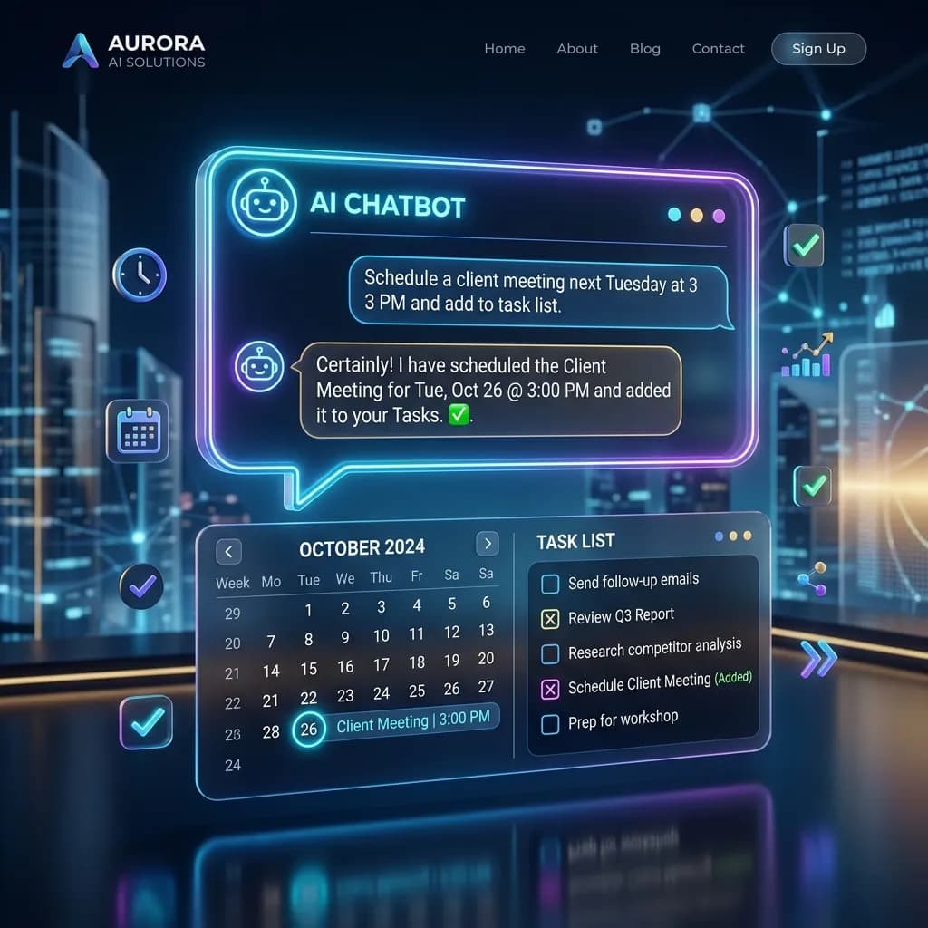 AI Website Chatbot & Task Automation - Service Companies solution by Futtkr