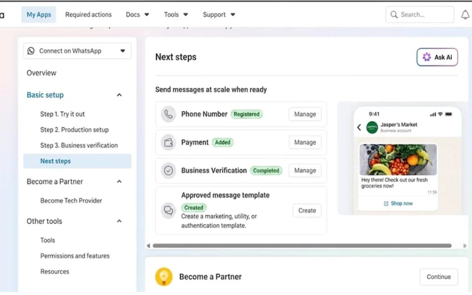 Meta WhatsApp Business Platform Integration - Services solution by Futtkr